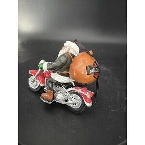 Harley-Davidson 2004 Biker Santa Christmas Ornament  4”collectible santa bike